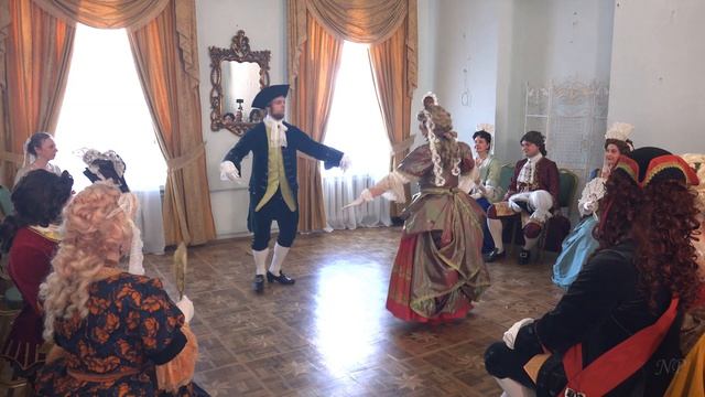 BAROQUE DANCE L'Allemande, Pecour 1702 смотреть онлайн