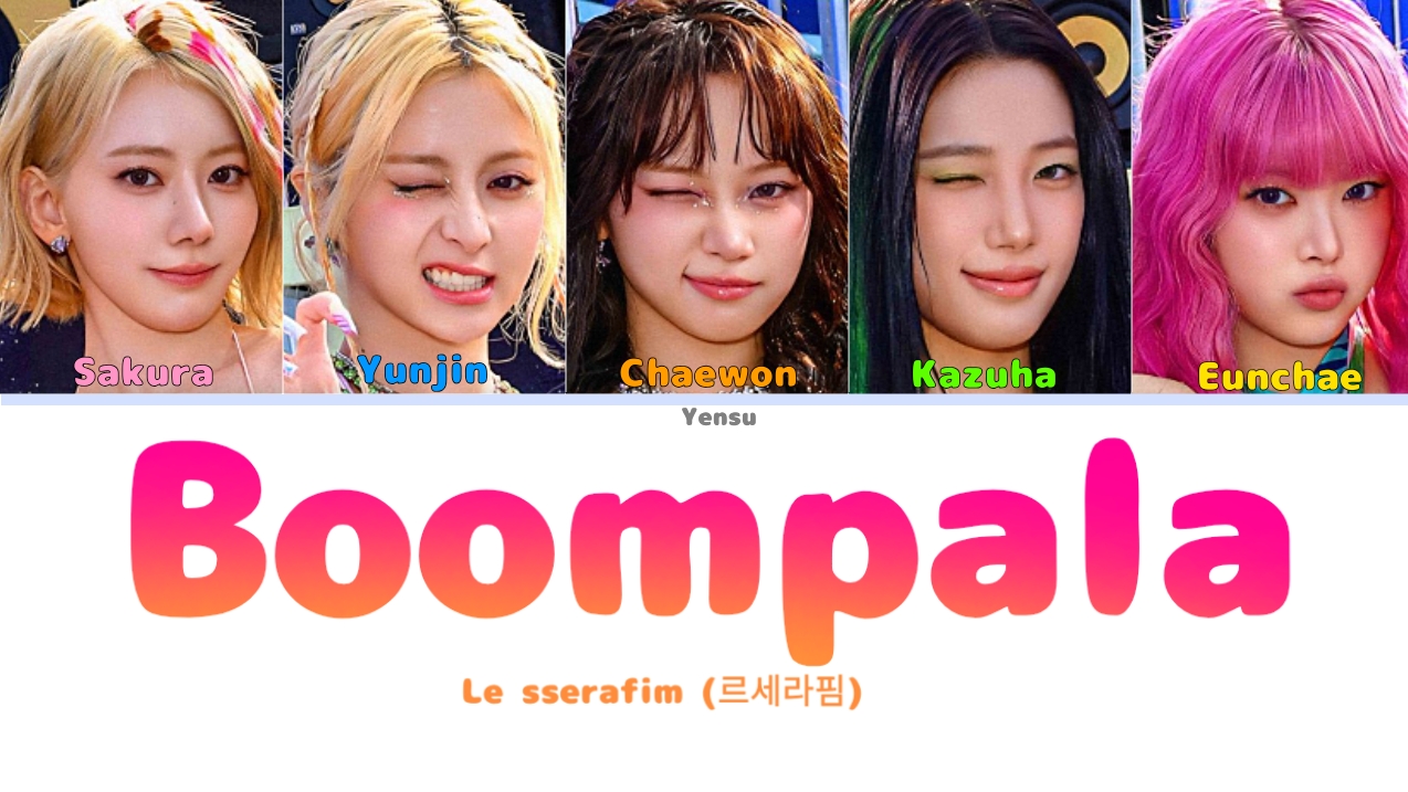 Le sserafim "Boompala" кириллизация