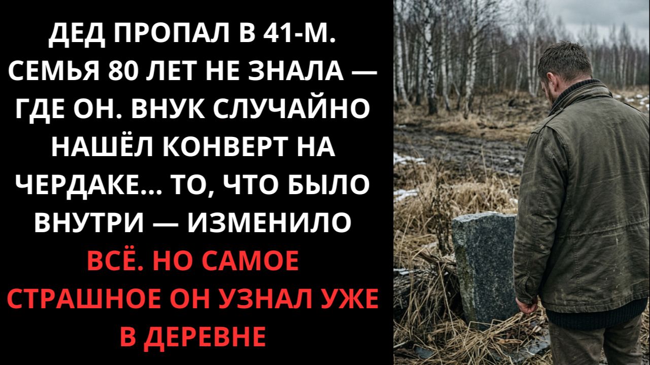 Истории из жизни: ДЕД ПРОПАЛ БЕЗ ВЕСТИ В 41-М. ВНУК НАШЁЛ ЕГО ЧЕРЕЗ 80 ЛЕТ — И ПОТЕРЯЛ ДАР РЕЧИ