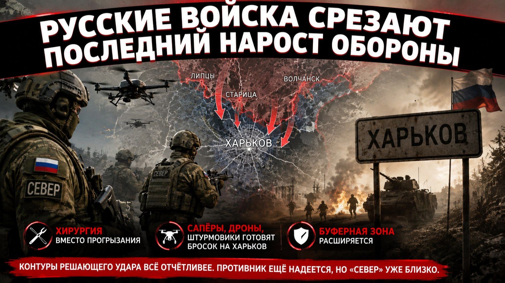 Аппендицит под нож: русские войска срезают последний заслон перед Харьковом смотреть онлайн
