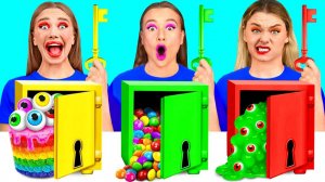 Выбери Правильный Ключ Челлендж # Смешные Челленджи с Едой от BaRaDa Gold Challenge