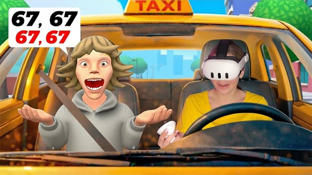 67 ЕДЕТ В ТАКСИ в Taxi Driver VR! смотреть онлайн