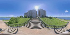 Смотровая площадка на улице Кораблестроителей. Сферическое видео 360°.