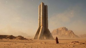 The Desert Monolith ｜ Day & Night Cycle ｜ Cinematic Sci-Fi Ambience