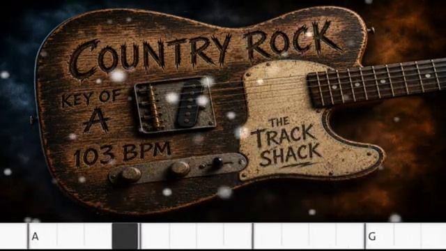 Country Rock Guitar Backing Track In A