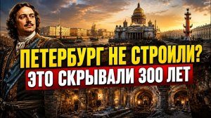 ПЕТЕРБУРГ НЕ СТРОИЛИ Тайна, которую скрывали 300 лет!