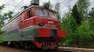 Проба тормозов, электровоз ВЛ11М-404А\406 с наливным поездом