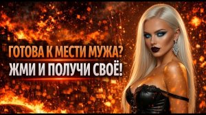 ГОТОВА К МЕСТИ МУЖА ПОЛУЧИ СВОЁ I МЕСТЬ МУЖА