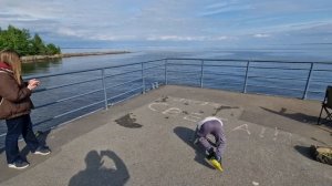 Со Светой на берегу Финского Залива
