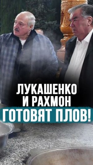 «Морковь туда, зира!» // Рахмон учит Лукашенко готовить ТАДЖИКСКИЙ плов! #shorts