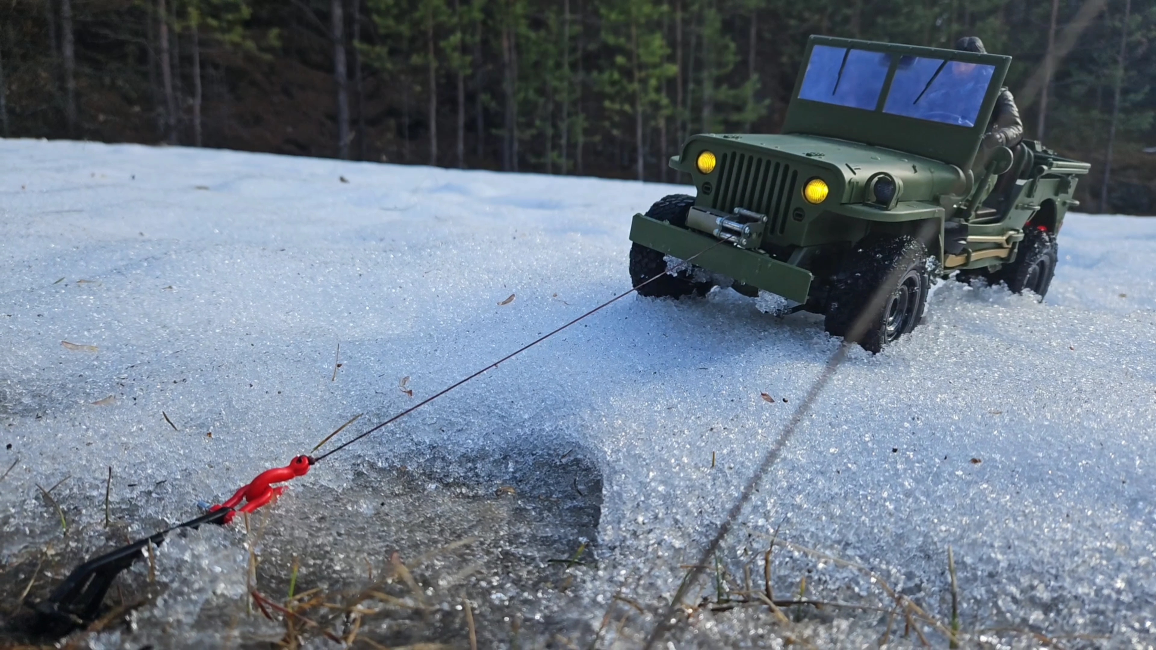 Маленький солдат Willys 1/10 масштаба