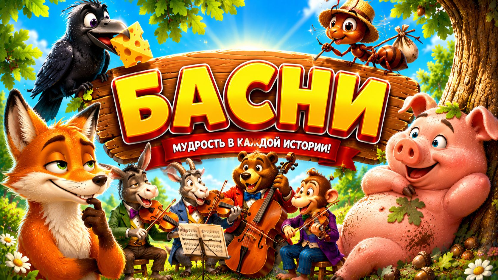 Басни для детей смотреть онлайн