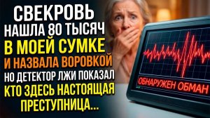 Свекровь убедила всех, что я воровка. Но детектор лжи показал | Истории из жизни | Реальные истории
