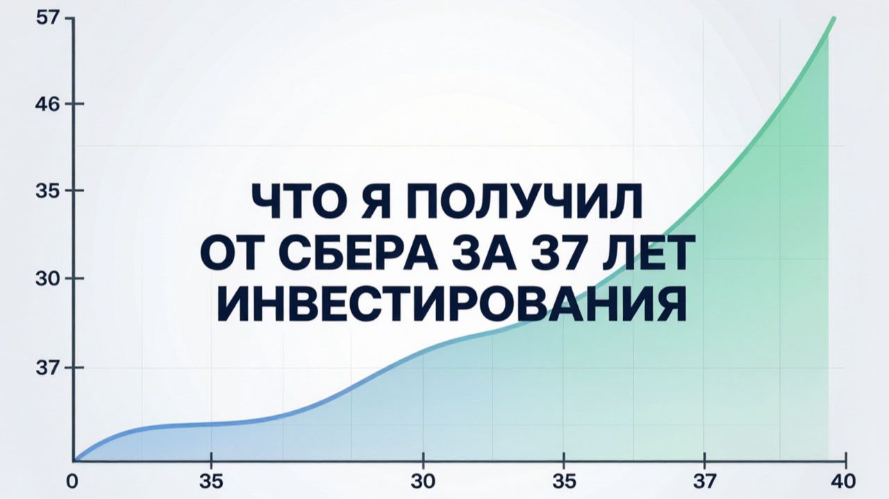 Что я получил от Сбера за 37 лет инвестирования.
