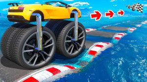 КАК ДАЛЕКО МОНСТР ТРАК СМОЖЕТ ПРОЕХАТЬ ПО ВОДНЫМ КОЧКАМ В ГТА 5 ?