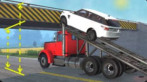 Машины и грузовики против низкого просвета — BeamNG Drive — 🔥 ULTIMATE Edition: Компиляция