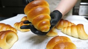 Корейская еда! Удивительный и разнообразный процесс выпечки кремовых рожков в Сеуле, Корея