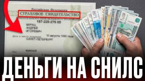На СНИЛС хранятся деньги! КАК СНЯТЬ ИХ ПРЯМО СЕЙЧАС?