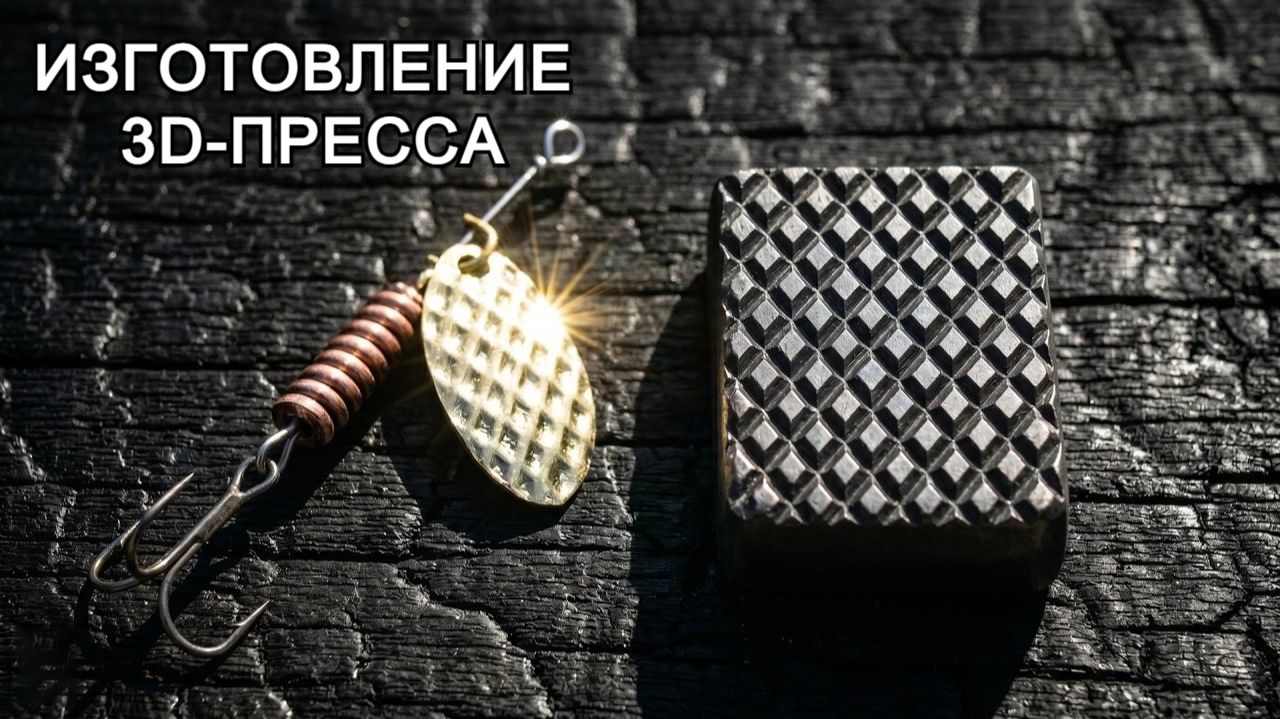 Уникальная приманка для рыбалки, изготовленная вручную. Создание 3D-штампа для приманок.