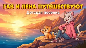 🏔️ ГАВ И ЛЕНА ПУТЕШЕСТВУЮТ | Детская песенка про природу и дружбу