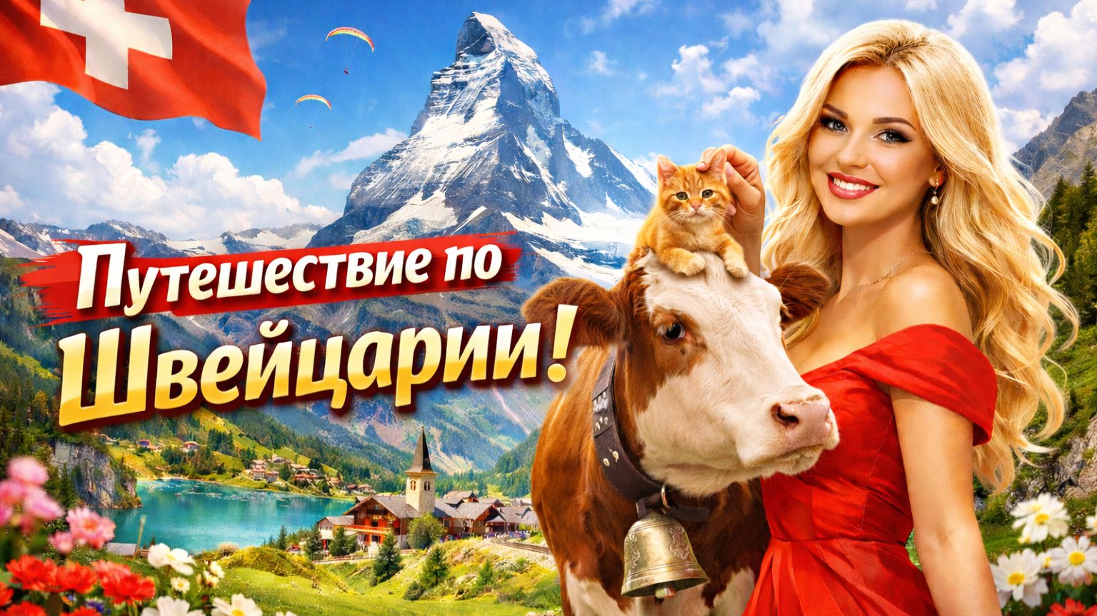 Интерлакен, Швейцария 🇨🇭 В самом очаровательном швейцарском городке наступило прекрасное лето 🌺
