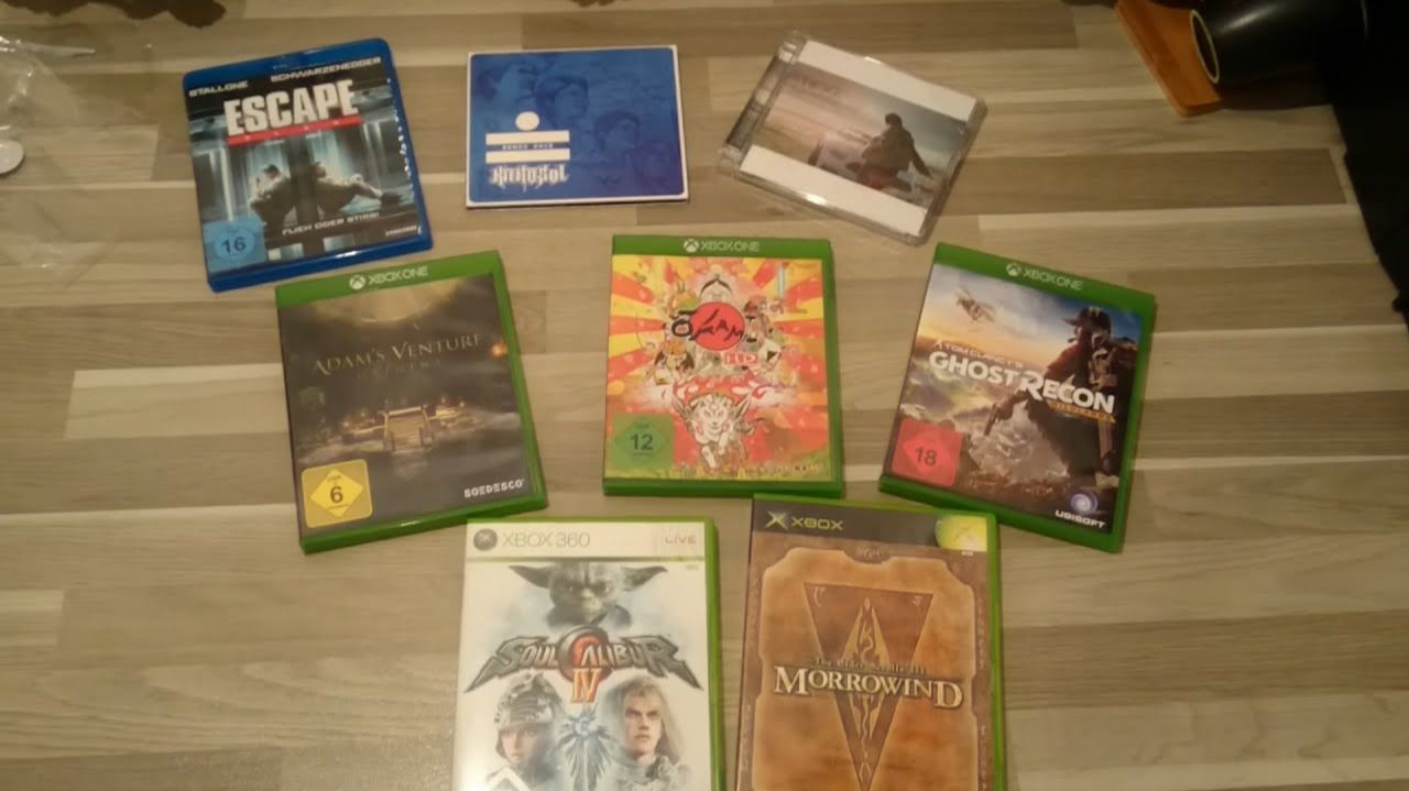 Закуп Игр #19; Ghost Recon Wildlands, Morrowind, Okami HD, Soul Calibur IV, Adam's Venture + Blu Ray