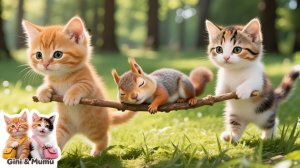 Джинджер и МуМу спасают потерявшую сознание белочку🐿️💕