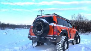 Nissan Patrol на бензиновом TB48 и 40» колесах