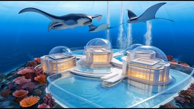 Future Underwater City 2400 🐋 Ocean Civilization ｜ Ambient