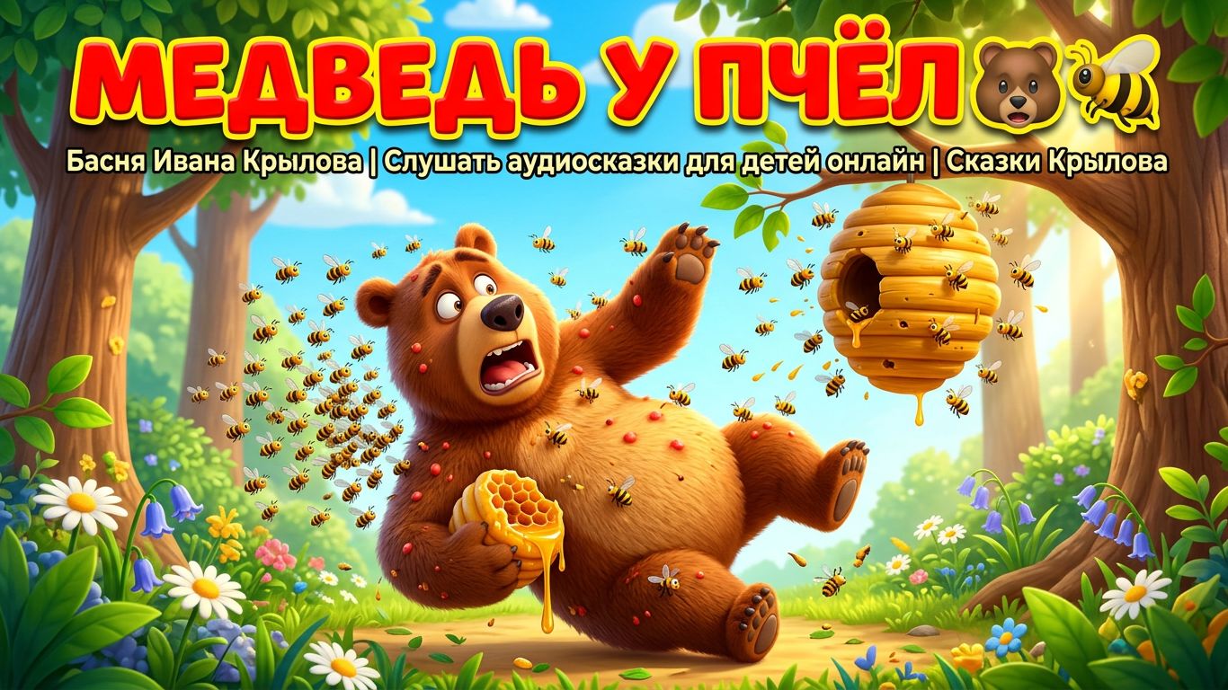 Медведь у пчёл Иван Крылов