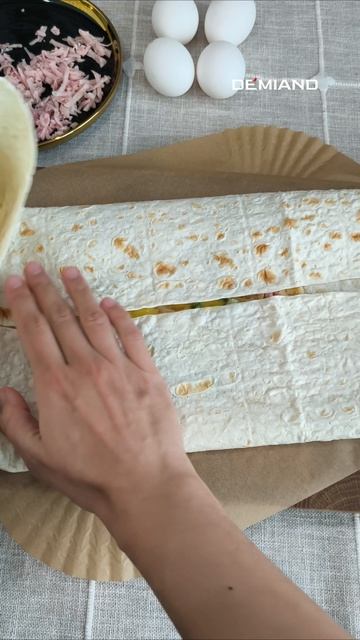 Сытный завтрак в лаваше 