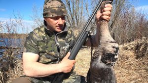 ОХОТА НА ГУСЯ И УТКУ НА ОЗЕРЕ. УХА НА КОСТРЕ, ВЕСНОВКА НА ОСТРОВЕ КАК РАНЬШЕ.