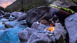 2-дневный курс «Бушкрафт в одиночку» / Охота и приготовление пищи  / Приготовление на горячих камнях