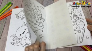 358775 Раскраска Мозаика-Синтез Сладости аниме с наклейками