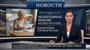 Для жизни в крупном городе России нужна пенсия 40 тыс. рублей