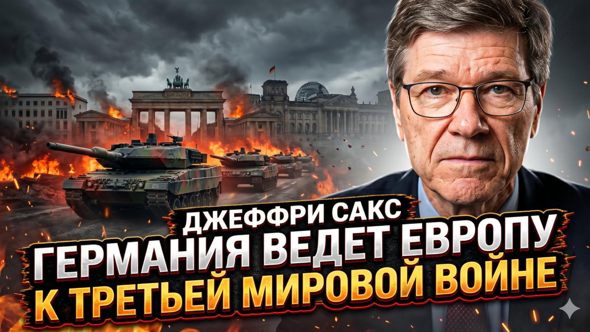 ⚡Джеффри Сакс | Германия толкает Европу в пропасть Третьей мировой