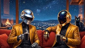 ☕ Daft Punk Cozy Night Lounge ｜ Chill Disco, Synthwave, Chillwave, Electronic Funk Playlist