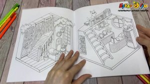 358856 Раскраска Румбокс Книжные магазины