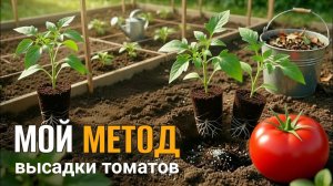 Мой метод высадки индетерминантных томатов в грунт (подробное видео)