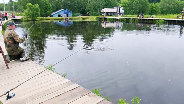 Фореливая рыбалка на 1-м Вип водоёме РК 