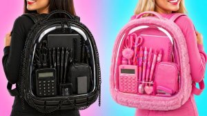 Лайфхаки для колледжа BLACK vs PINK 🩷🖤 Лайфхаки, которые можно сделать за 5 минут