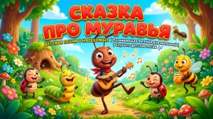 Сказка про муравья 🐜 Как муравьишка домой спешил | Поучительные сказки для детей о животных