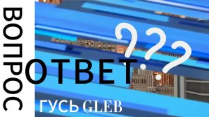ВОПРОС-ОТВЕТ!!! От ГУСЬ GLEB!!!