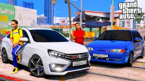 ОПЕРСКАЯ ЕЗДА В GTA 5 - КУПИЛ ОПЕРСКУЮ ЛАДУ ВЕСТУ С ПРОБЕГОМ! ЛАДА ВЕСТА 1.8 ПОЧТИ СПОРТ! 🌊ВОТЕР