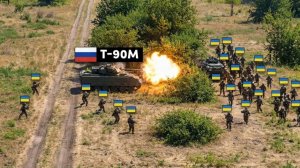 Российский Т-90М столкнулся с крупной украинской бригадой — затем всё изменилось