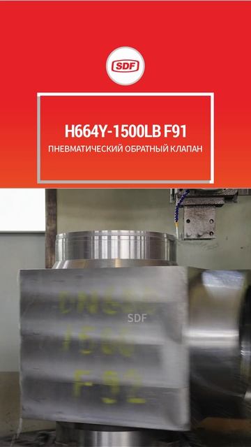 H664Y-1500LB F91 Пневматический обратный клапан-SDF