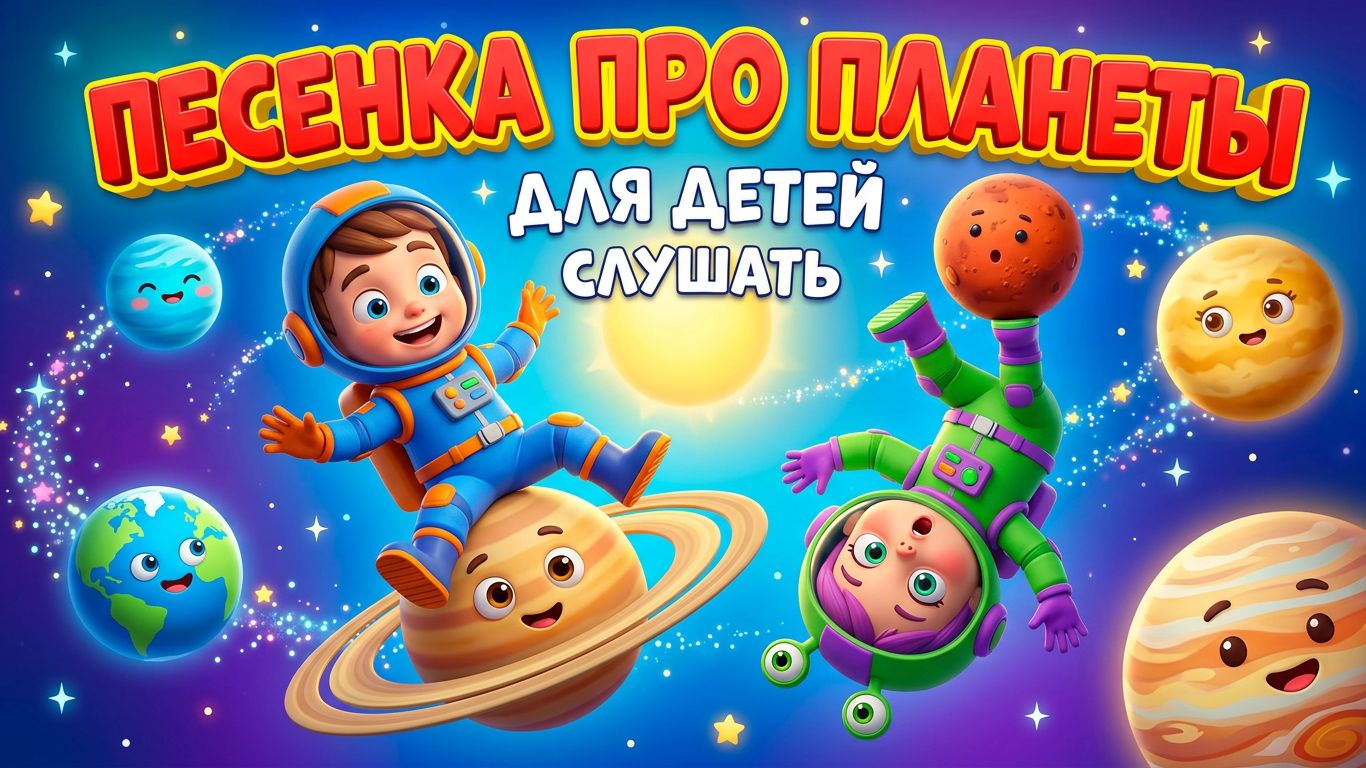 Детская песня| Детская песенка про Планеты | Детские песни | Песенка про Планеты слушать