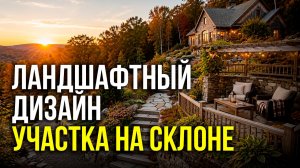 Ландшафтный дизайн участка на склоне