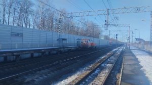 Автомотриса АДМ проследует Станцию Керстово снято с @germanrzd-2013
