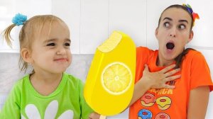Алиса учится делать фруктовое мороженое и другие полезные истории для детей!